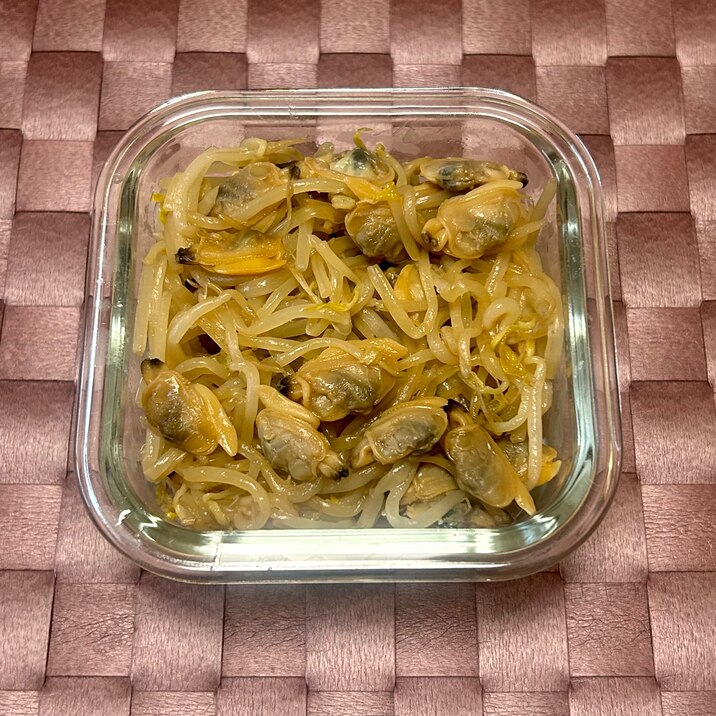 【電子レンジで】あさりともやしの醤油ナムル